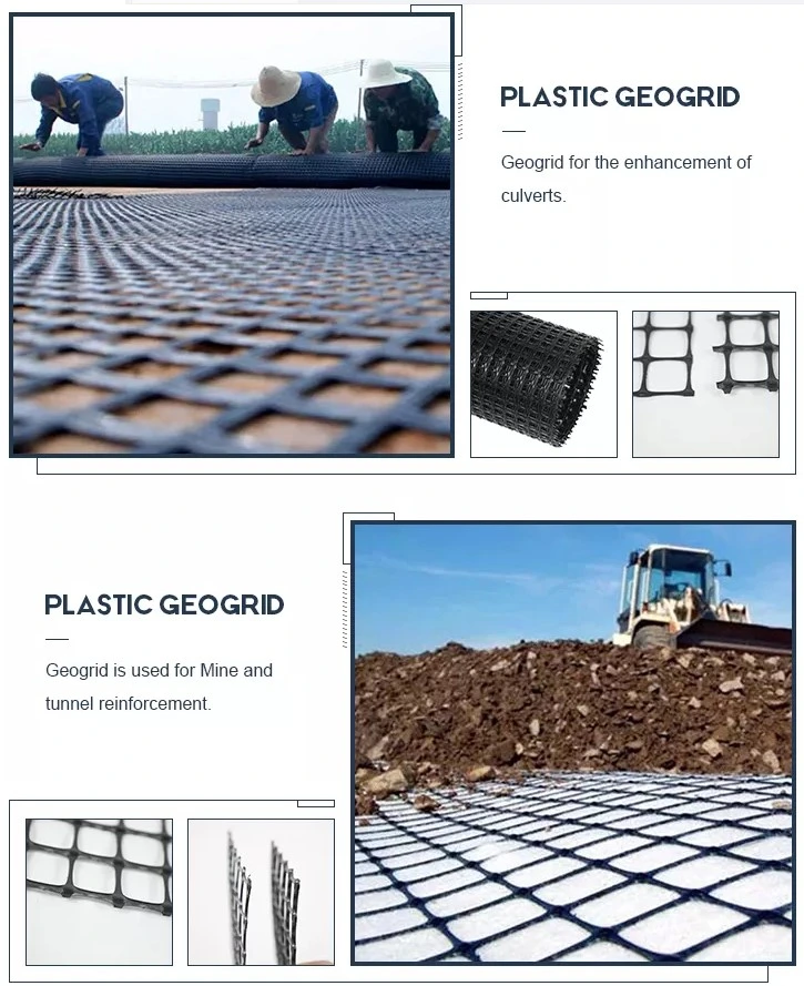 البولي بروبلين HDPE PP ثنائي المحور أحادي المحور جيوجريد سريع البناء 2