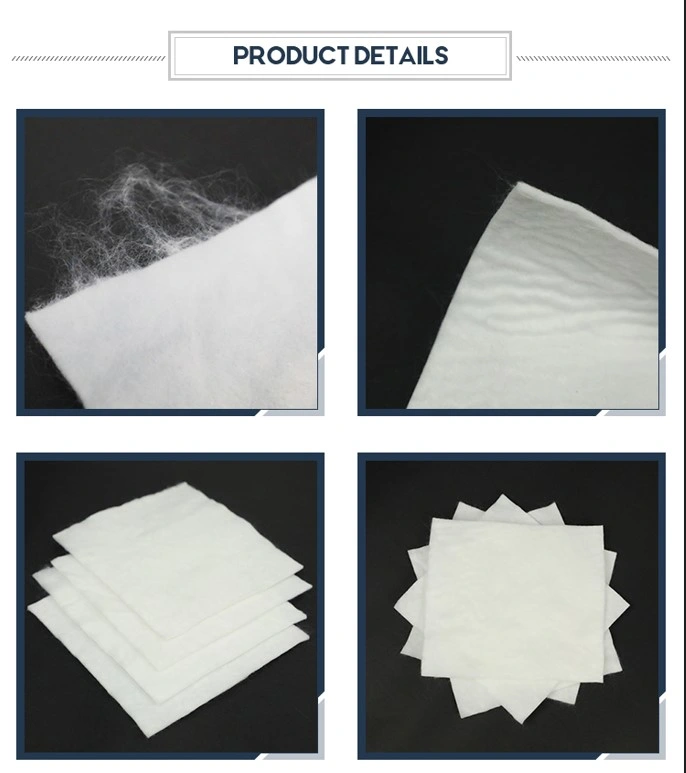 White Filtration Dam Liner China Blanket Geotextile رخيصة 200-800GSM 0