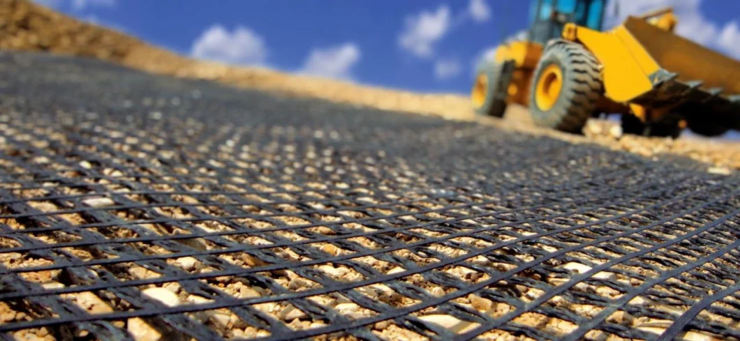 High Quality Fiberglass Mesh Grid Glass Fibre Geogrid for Road Reinforcement