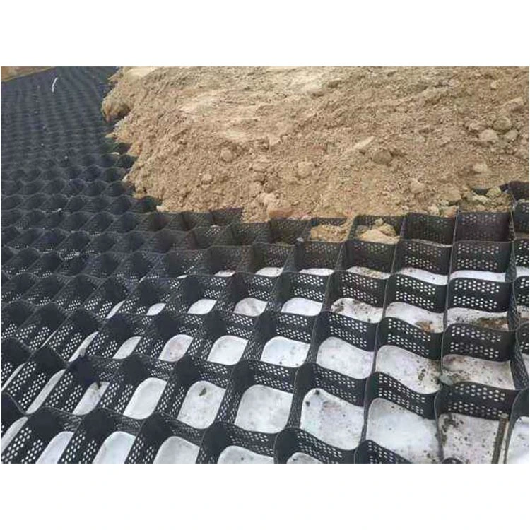 الخلية الجيوية البلاستيكية HDPE للصفر الرملي عالي الشد 100-445 لثبات الحصى 0