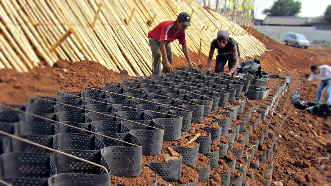 الحائط الجيولوجي للطريق (HDPE Geocell) 0