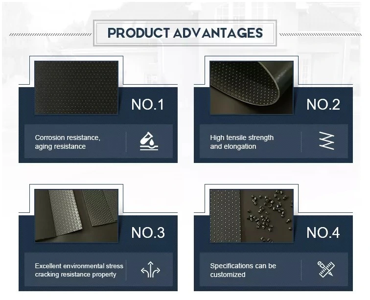 1.5mm HDPE Geomembrane لمشروع مكب النفايات في الفلبين 0