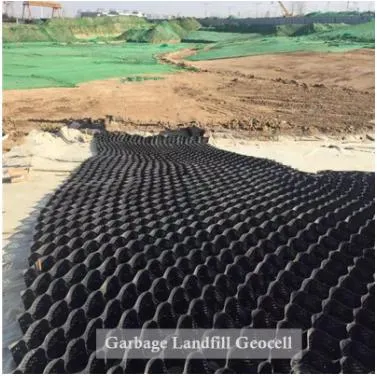 HDPE أسود مثقوبة النسيج المنحدر المستقر Geocells Geocell Geocel للهندسة المدنية 4