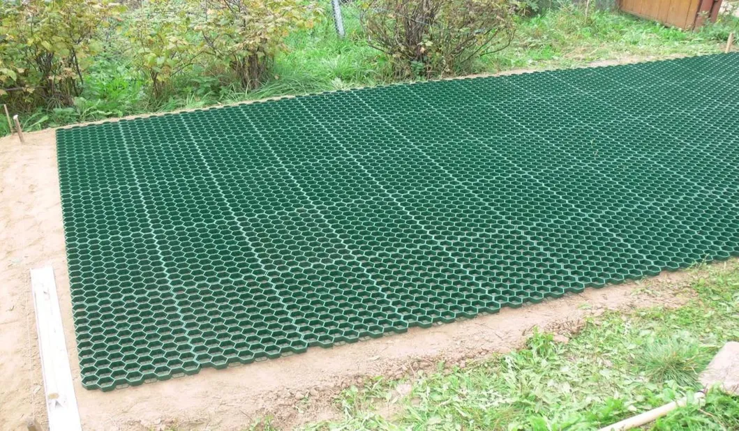 الشبكة المثبتة للعشب البلاستيكي من HDPE لموقف السيارات 8