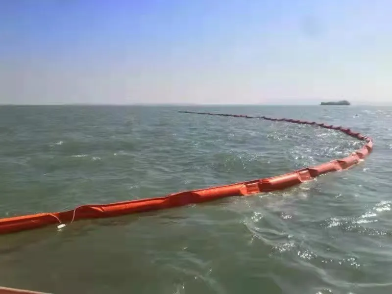 الستار المائي العائم للطين للبيئات المائية صديقة للبيئة زيت التسربات البوم PVC الستار العائم الطين 12