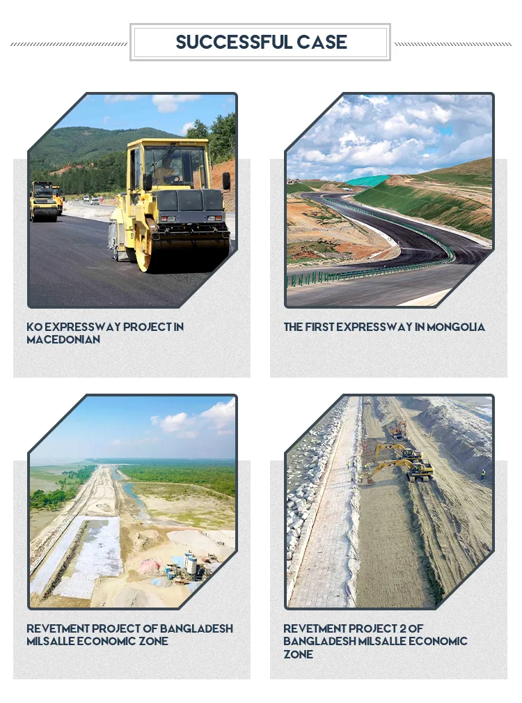 PP PE البلاستيكية ذات الاتجاه الواحد أحادي المحور البوليستر Geogrid Gravel Grid استقرار الأرض لتعزيز التربة 23