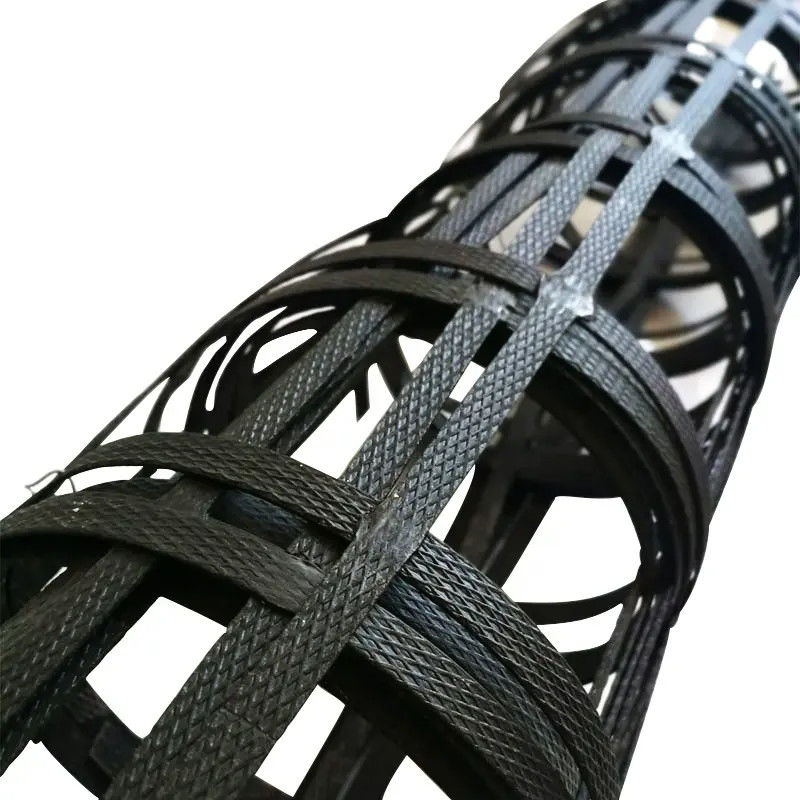 اللحام المركب البلاستيكي الصلب جيوتكستايل Geogrid ذو محورين متكامل منتجات Geogrid