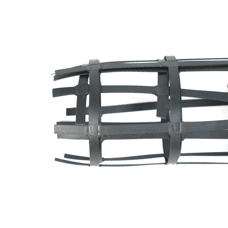 اللحام المركب البلاستيكي الصلب جيوتكستايل Geogrid ذو محورين متكامل منتجات Geogrid
