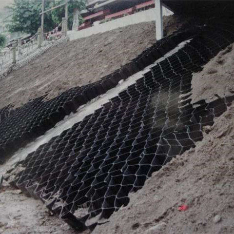 الصفحة البلاستيكية HDPE المنسوجة / المثقوبة Geocell لحماية تعزيز منحدر القناة