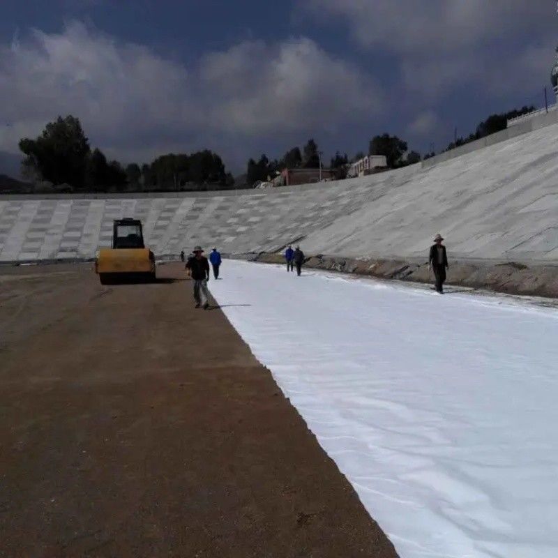 النسيج الجغرافي النسيج الجغرافي النسيج الجغرافي المقاومة للأشعة فوق البنفسجية البوليستر القصير / الإبرة المثبطة غير المنسوجة النسيج الجغرافي