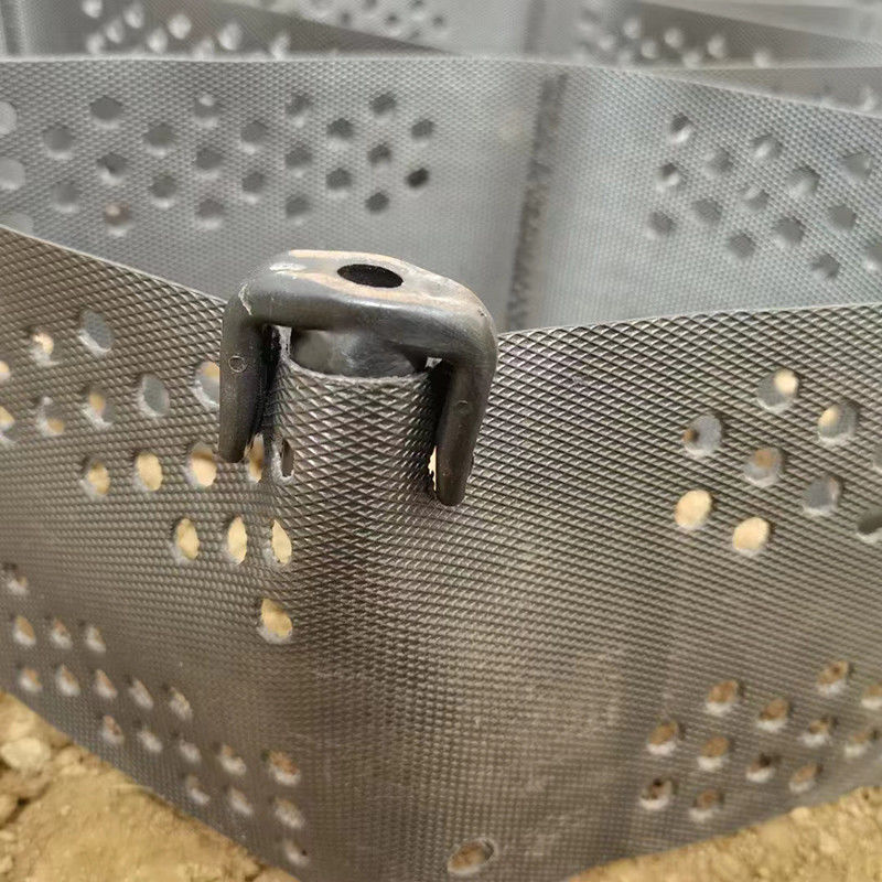 النسيج مع الثقوب HDPE نظام الحبس الخلوي العالي حشيش العسل Geocell للطريق أساس حماية منحدر مواقف السيارات