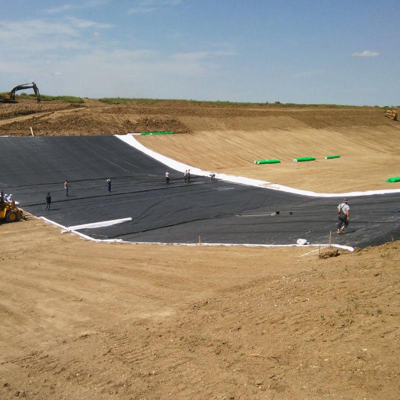 غشاء HDPE / LDPE Geomembrane 1.0mm/1.5mm/2.0mm للماء / غطاء بركة الأسماك / مكب النفايات / بحيرة اصطناعية / منجم / سد / غطاء بركة