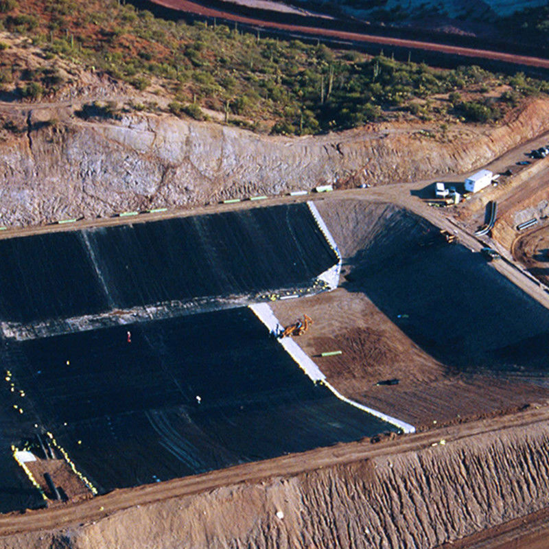 غشاء HDPE / LDPE Geomembrane 1.0mm/1.5mm/2.0mm للماء / غطاء بركة الأسماك / مكب النفايات / بحيرة اصطناعية / منجم / سد / غطاء بركة