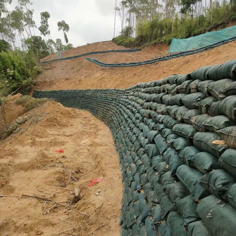 حقيبة جيو غير منسوجة بوليستر / PP Geobag لحماية المنحدرات والسد العشبي لحماية البيئة البيئية