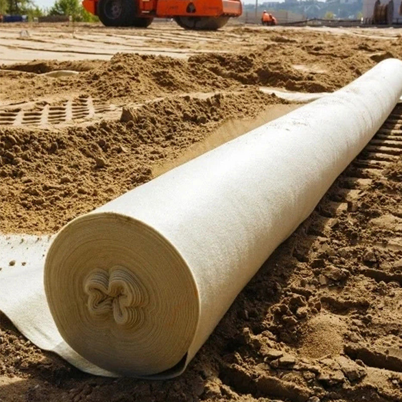 بيت بوليستر الألياف الطويلة غير المنسوجة إبرة مثقوبة بوليستر الجيوتيكسيتيل غير المنسوج الجيوتيكسيتيل لغطاء الطرق