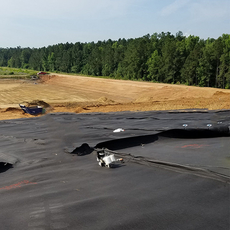 0.75 ملم 1 ملم مضاد للتسرب ضد التسرب سلاسة HDPE Geomembrane بركة غطاء للتخلص من النفايات
