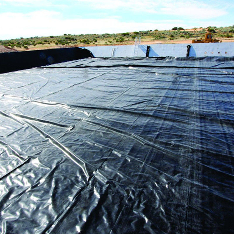 0.75 ملم 1 ملم مضاد للتسرب ضد التسرب سلاسة HDPE Geomembrane بركة غطاء للتخلص من النفايات