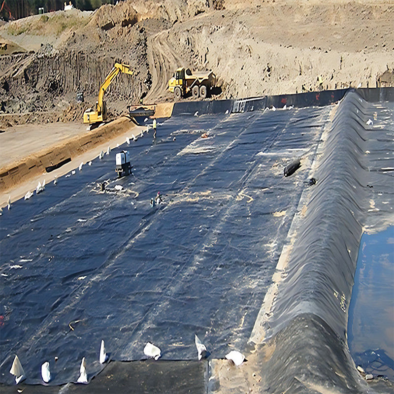 HDPE Geomembrane بركة غطاء 1.0mm سمك مع 100٪ المواد العذراء لقناة المياه