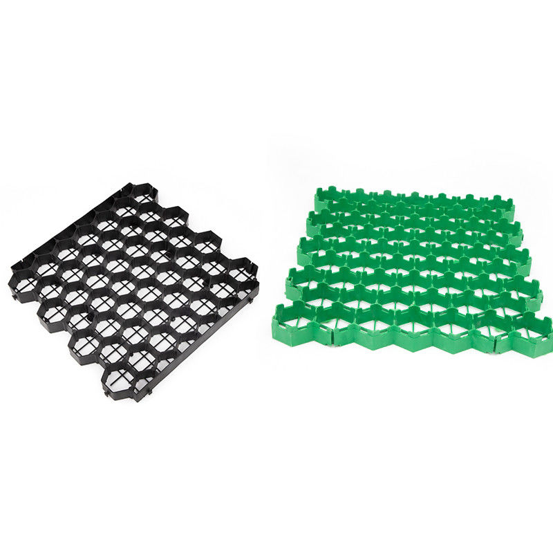 38mm/48mm/68mm الشبكة العشبية البلاستيكية حصائر الحماية العشبية HDPE صلبة الشبكة للنظام تعزيز الأرض