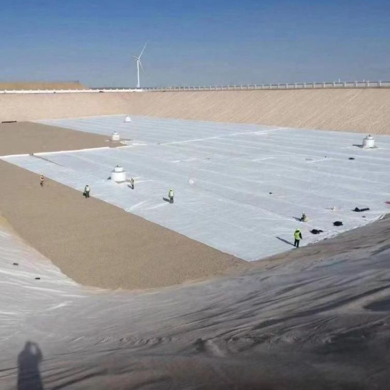 بيضاء سوداء غير منسوجة إبرة مثقوبة الجيوتيكستيل بي تي بي للطريق السريع السكك الحديدية