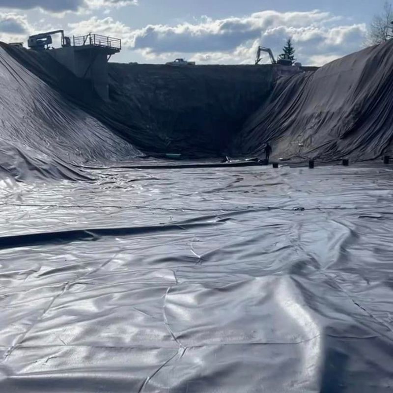 HDPE High Definition Polyethylene Liner تصميم صناعي للأسماك ومزارع الجمبرى برك مقاوم للماء