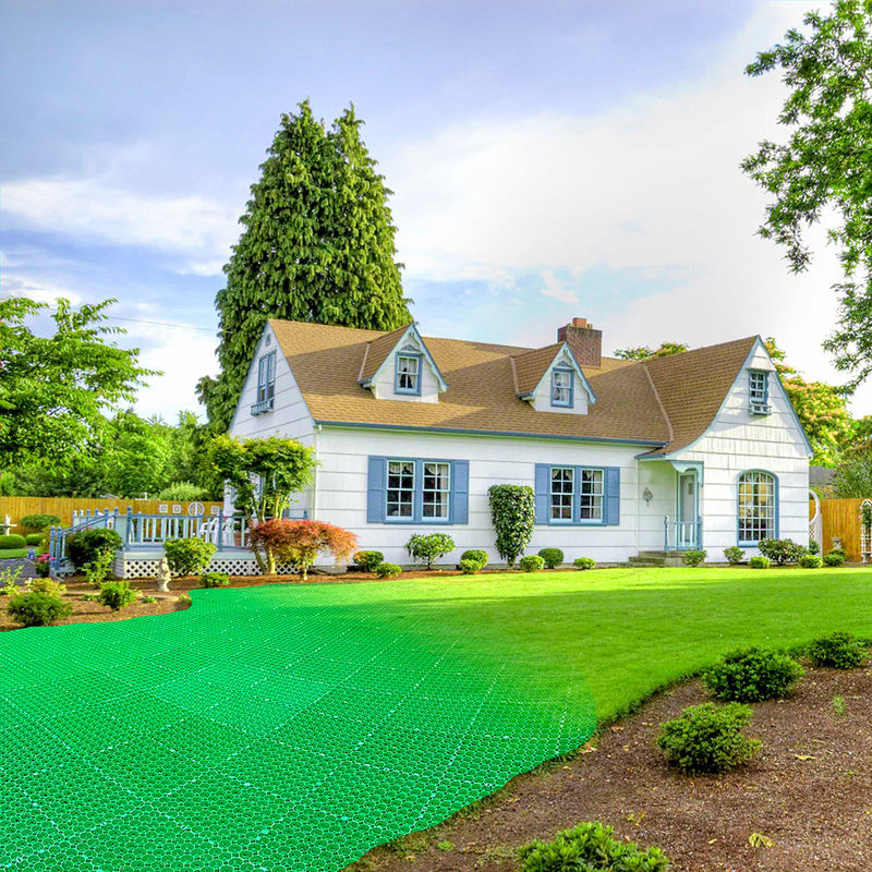 مقاطع HDPE المصفوفة الشبكة العشبية البلاستيكية البوليستر الشبكة الجغرافية البلاستيكية لموقف السيارات مخرج الحريق الجملة المناظر الطبيعية الأرضية الحجر الجغرافي الشبكة الحديدية