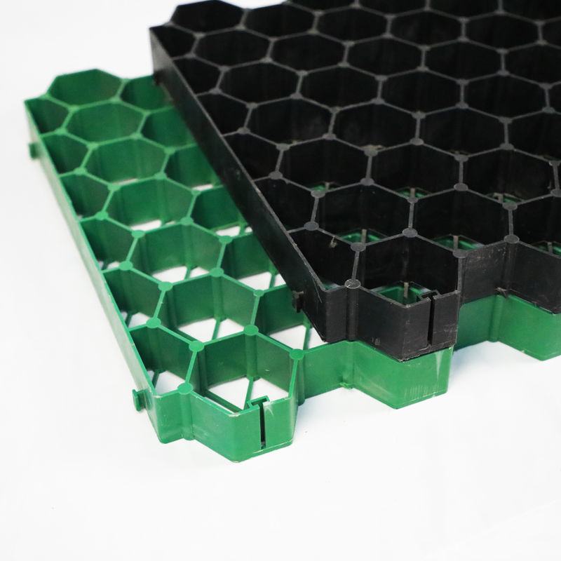 شبكة عشب بلاستيكية بلاستيكية لموقف السيارات، مخرج حريق، بلاط HDPE، شبكة أرضية للمناظر الطبيعية، خلية أرضية، شبكة حجرية، شبكة حقل الحصان
