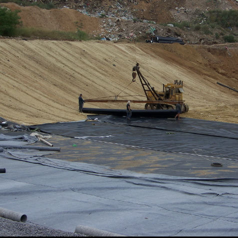النمط الصناعي 1mm Geomembrane Pond Liner HDPE Plastic Liner Geomembrane Pond Liner لبرك الأسماك مصنوعة من PVC LDPE LLDPE PP المواد للمكب