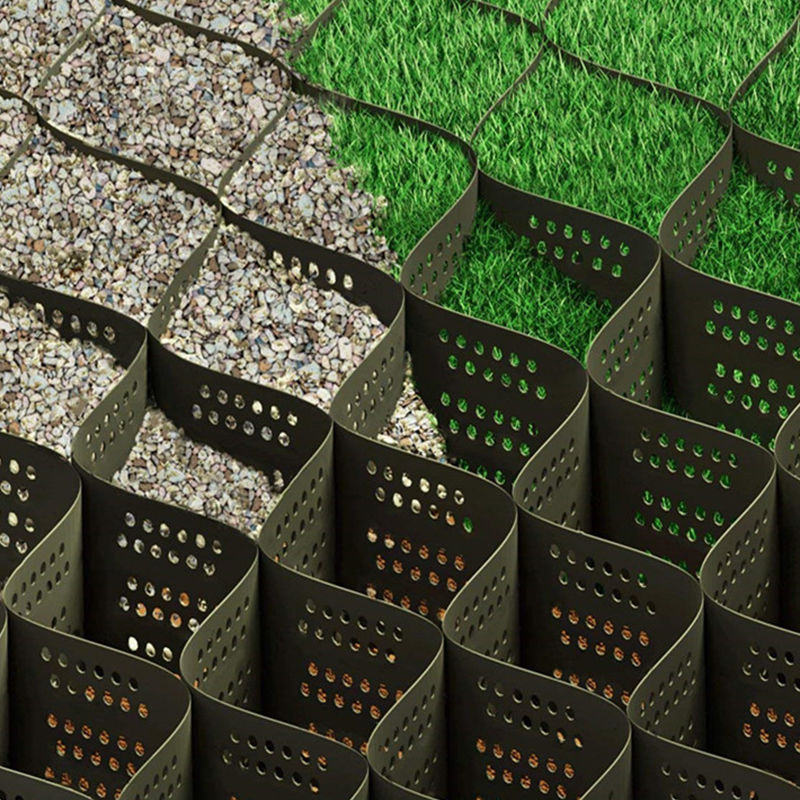 شبكة جيولوجية أحادية الاتجاه من البوليستر عالية القوة لتقوية التربة، ودعم الخلايا الأرضية، وتطبيقات هندسية مدنية متنوعة، متينة وموثوقة ومتاحة