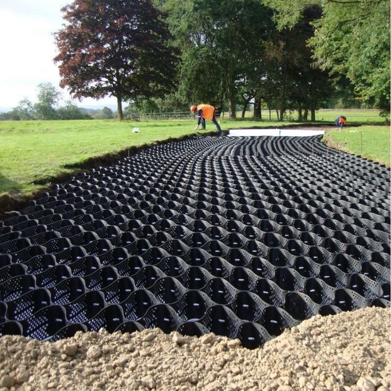 50MM 100mm 150mm HDPE Geocell لمكافحة تآكل الممرات