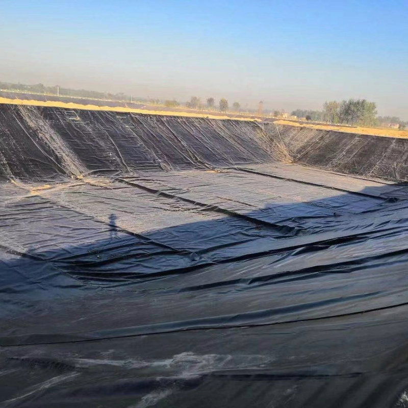 بطانة غشاء أرضي من البولي إيثيلين عالي الكثافة لتطبيقات تربية الأحياء المائية، ومزارع الأسماك، والبرك، والسدود، والمسابح، واحتواء المياه