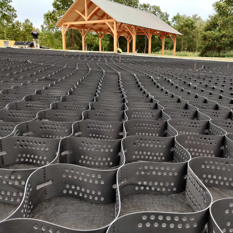 HDPE Geocell Industrial Paving Geocell for Road Grid Outdoor Driveway Durable Retaining Wall Ground Enhancement Honeycomb System