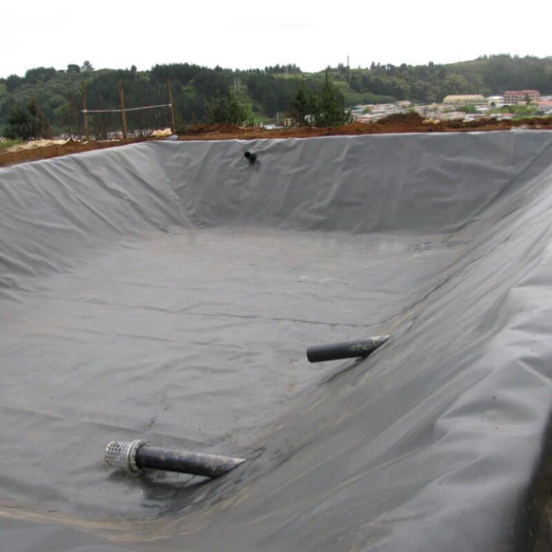 0.75mm HDPE Geomembrane الصناعية لمزارع الأسماك البركة المكسوة التطبيقات العازلة على المياه سد مكب النفايات