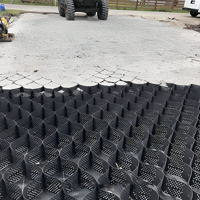 الحصى HDPE Geocell البلاستيكي للطريق الحصى HDPE Geocell مكافحة التربة في الطريق لتعزيز الطرق حماية المنحدرات مكافحة التآكل الحصى الطريق السريع